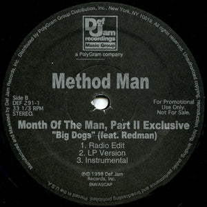 Method Man : Dangerous Grounds (12", Single, Promo)