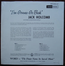 Load image into Gallery viewer, Jack Holcomb : I&#39;m Gonna Go Back (LP, Album)