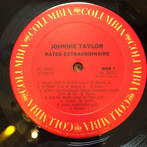 Johnnie Taylor : Rated Extraordinaire (LP, Album, Ter)