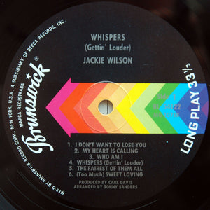 Jackie Wilson : Whispers (LP, Mono, Pin)