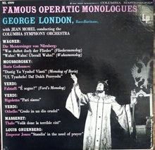 Load image into Gallery viewer, George London (2), Jean Morel, Columbia Symphony Orchestra : Famous Operatic Monologues (LP, Album)