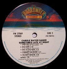 Load image into Gallery viewer, Carole Bayer Sager : Sometimes Late At Night (LP, Album)