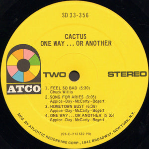 Cactus (3) : One Way...Or Another (LP, Album, PR;)