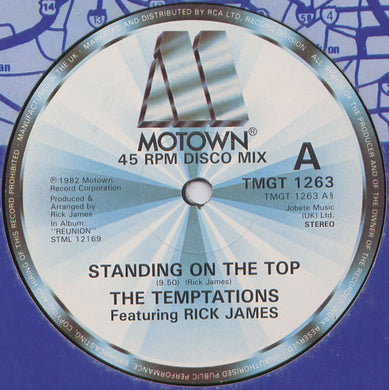 The Temptations Featuring Rick James : Standing On The Top (12