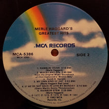 Load image into Gallery viewer, Merle Haggard : Merle Haggard's Greatest Hits (LP, Comp, Glo)