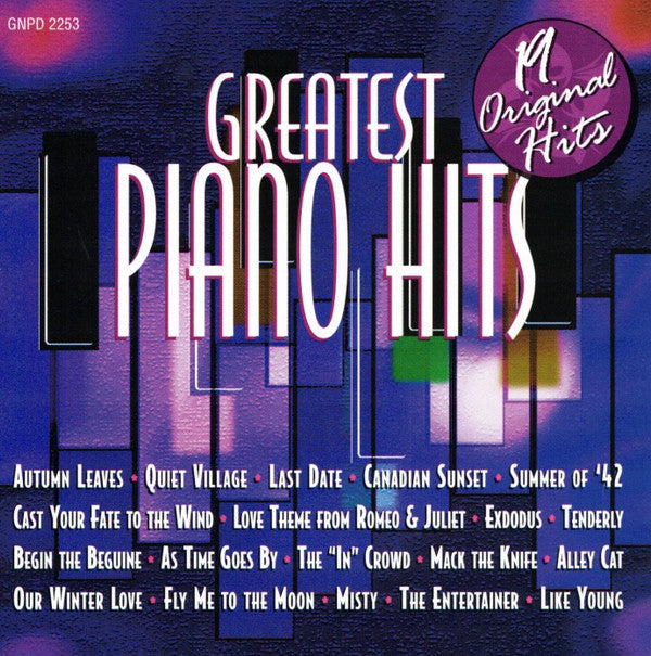 Various : Greatest Piano Hits (CD, Comp)