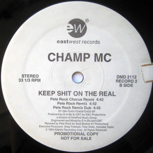 Champ MC : Keep It On The Real (2x12", Promo)