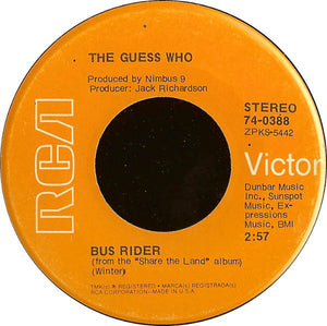 The Guess Who : Share The Land / Bus Rider (7", Single, Ind)