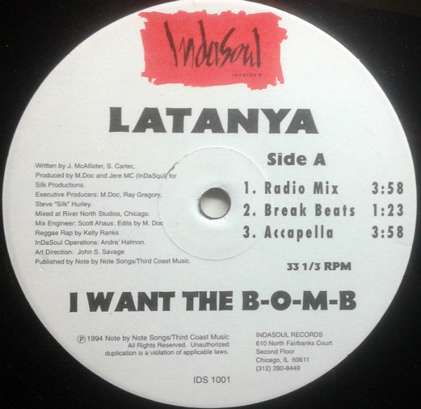 LaTanya : I Want The B-O-M-B (12