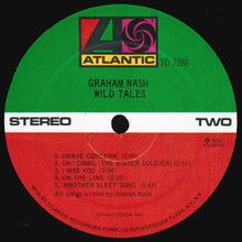 Load image into Gallery viewer, Graham Nash : Wild Tales (LP, Album, PR )