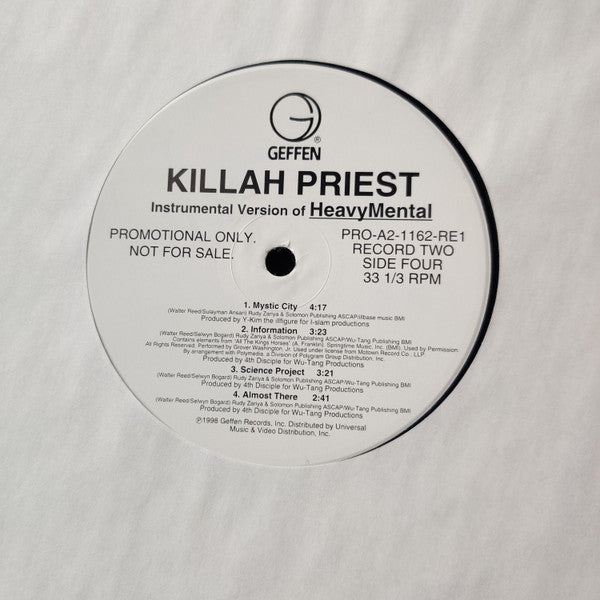 Killah Priest – Heavy Mental 2LP レコード
