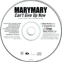 Load image into Gallery viewer, Mary Mary : Can&#39;t Give Up Now (CD, Single, Promo)