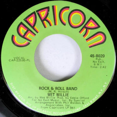 Wet Willie : Rock & Roll Band / Dirty Leg (7