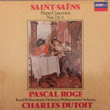 Load image into Gallery viewer, Camille Saint-Saëns, Pascal Rogé, The Royal Philharmonic Orchestra ∙ Philharmonia Orchestra, Charles Dutoit : Piano Concertos  Nos 2 &amp; 4 (LP)