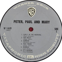 Load image into Gallery viewer, Peter, Paul &amp; Mary : Peter, Paul And Mary (LP, Album, Mono)