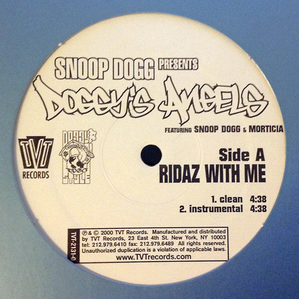 Snoop Dogg Presents Doggy's Angels Feat Morticia : Ridaz With Me (12