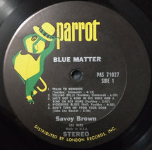 Load image into Gallery viewer, Savoy Brown : Blue Matter (LP, Album, Ter)