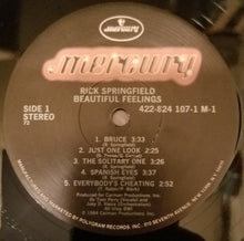 Load image into Gallery viewer, Rick Springfield : Beautiful Feelings (LP, Album, 72)