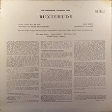 Load image into Gallery viewer, John Strauss / Alfred Mann / Buxtehude* / The Soloists Cantata Singers, And String Orchestra* : Buxtehude (LP, Album)