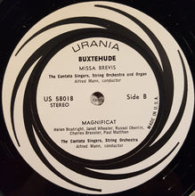 Load image into Gallery viewer, John Strauss / Alfred Mann / Buxtehude* / The Soloists Cantata Singers, And String Orchestra* : Buxtehude (LP, Album)