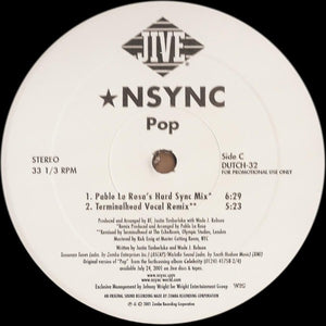 *NSYNC : Pop (2x12", Promo)