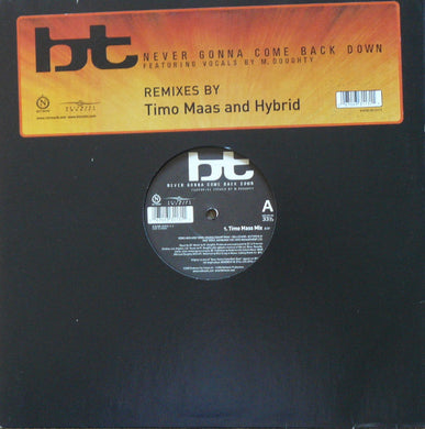 BT Featuring M. Doughty* : Never Gonna Come Back Down (12