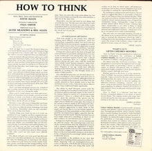 Load image into Gallery viewer, Steve Allen (3) : How To Think (LP, RE)