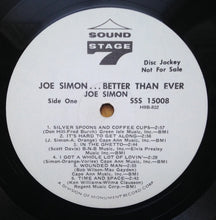 Load image into Gallery viewer, Joe Simon : ...Better Than Ever (LP, Album, Promo)