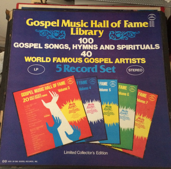 Various : Gospel Music Hall Of Fame Library (5xLP, Comp)