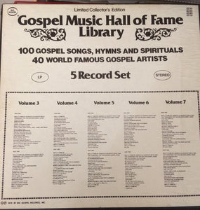 Various : Gospel Music Hall Of Fame Library (5xLP, Comp)