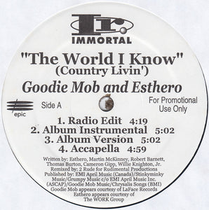 Goodie Mob & Esthero / dead prez : The World I Know (Country Livin') / Sellin' D.O.P.E. (12", Promo)