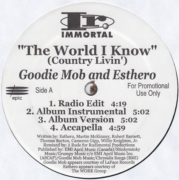 Goodie Mob & Esthero / dead prez : The World I Know (Country Livin') / Sellin' D.O.P.E. (12