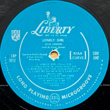 Load image into Gallery viewer, Julie London : Lonely Girl (LP, Album, Mono, Scr)