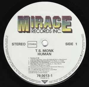 T.S. Monk : Human (LP, Album)