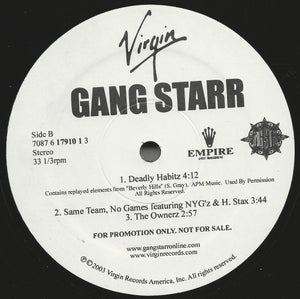 Buy Gang Starr : The Ownerz - Sampler (12