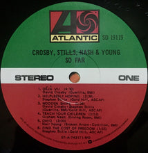Load image into Gallery viewer, Crosby, Stills, Nash &amp; Young : So Far (LP, Comp, RE, MO )