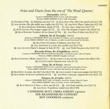 Load image into Gallery viewer, Handel*, Catherine Bott, Emma Kirkby, The Brandenburg Consort*, Roy Goodman : The Rival Queens, Handel Opera Arias And Duets (CD)