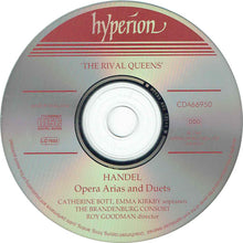 Load image into Gallery viewer, Handel*, Catherine Bott, Emma Kirkby, The Brandenburg Consort*, Roy Goodman : The Rival Queens, Handel Opera Arias And Duets (CD)