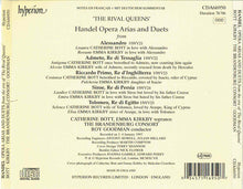 Load image into Gallery viewer, Handel*, Catherine Bott, Emma Kirkby, The Brandenburg Consort*, Roy Goodman : The Rival Queens, Handel Opera Arias And Duets (CD)
