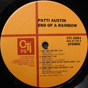 Patti Austin : End Of A Rainbow (LP, Album, San)