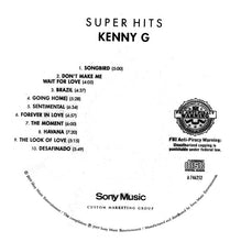 Load image into Gallery viewer, Kenny G (2) : Super Hits (CD, Comp)