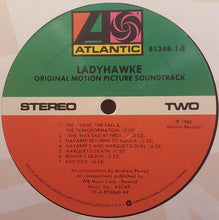Load image into Gallery viewer, Andrew Powell &amp; Philharmonia Orchestra : Ladyhawke (Original Motion Picture Soundtrack) (LP)