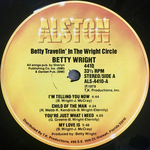 Betty Wright : Betty Travelin' In The Wright Circle (LP, Album, Vol)