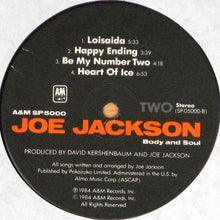 Load image into Gallery viewer, Joe Jackson : Body And Soul (LP, Album, Ind)