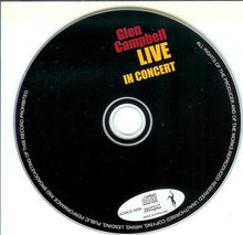 Load image into Gallery viewer, Glen Campbell : Live In Concert (CD, Album)