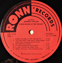 Load image into Gallery viewer, Little Johnny Taylor : Open House At My House (LP, Album)