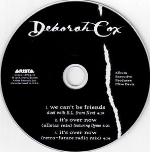 Deborah Cox Duet With R.L.* : We Can't Be Friends (CD, Single)