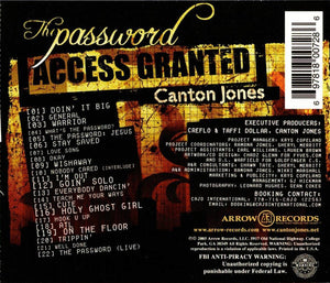 Canton Jones : The Password: Access Granted (CD, Album)