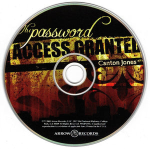 Canton Jones : The Password: Access Granted (CD, Album)