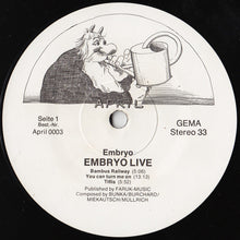 Load image into Gallery viewer, Embryo (3) : Live (LP, Album)